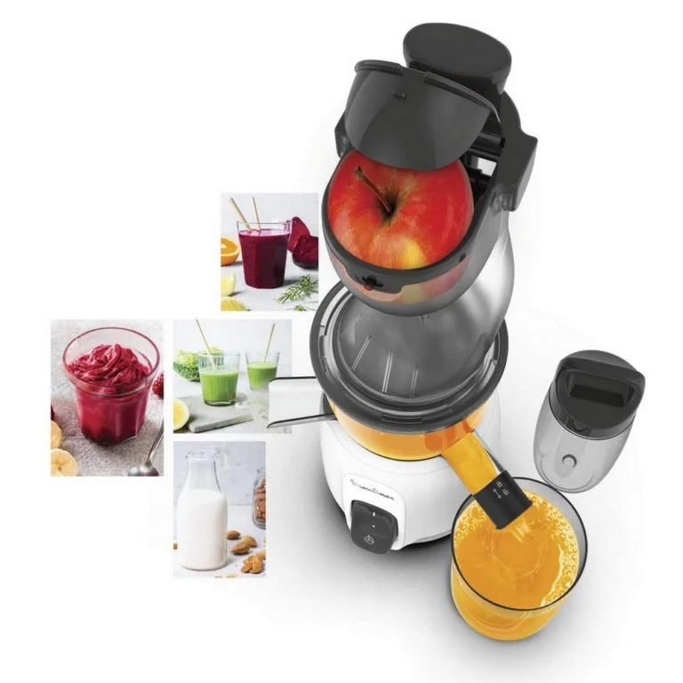 Extracteur De Jus Avec 2 Récipients 800mL et Gourde 600mL 200W Moulinex ZU600110