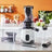 Extracteur De Jus Avec 2 Récipients 800mL et Gourde 600mL 200W Moulinex ZU600110