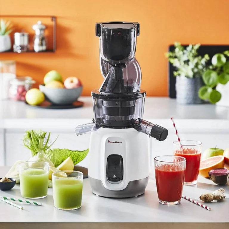 Extracteur De Jus Avec 2 Récipients 800mL et Gourde 600mL 200W Moulinex ZU600110