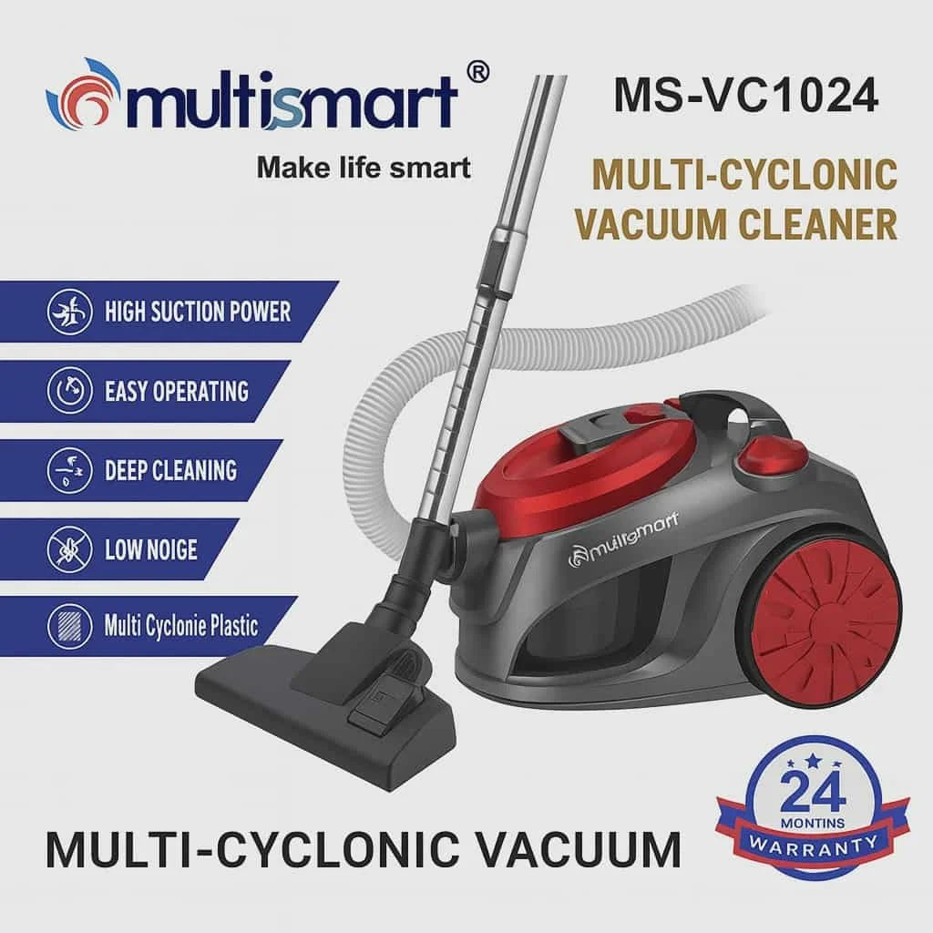 Aspirateur 2 en 1 Multismart Sans Sac Multi-Cyclonique 1600W Multismar ...