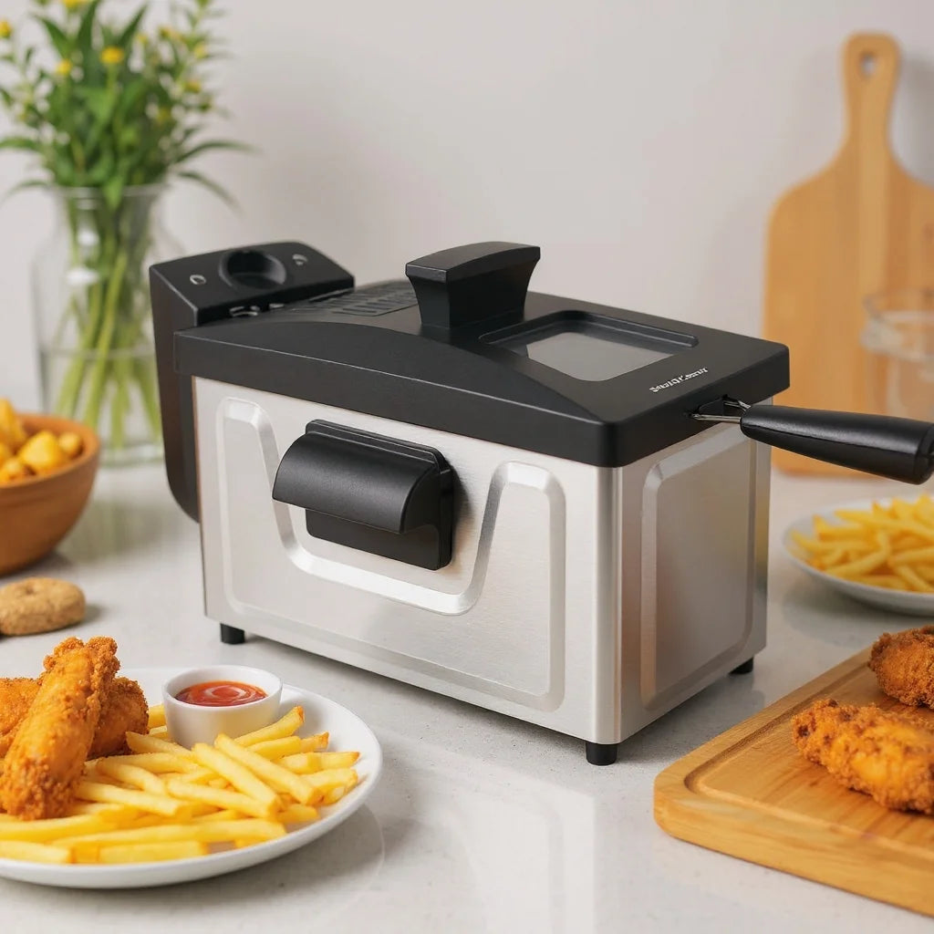 Friteuse inox 3L 1800W SilverCrset DF7710B-GS