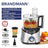 Robot inox Multifonctions 1000W – Hachoir 2.5L + Blender En verre 1.5 L Brandmann BR-FP2605