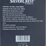 Fer a Repasser a Vapeur SilverCrest Steam IRON 2800W SilverCrest EC3008-GS