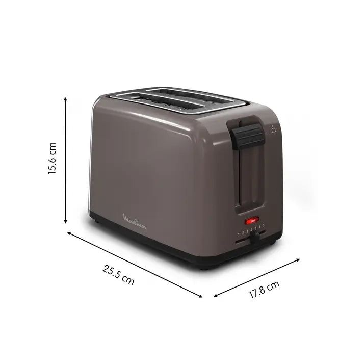 Grill pain Rio taupe 2 fentes 800W Moulinex LT1A1910