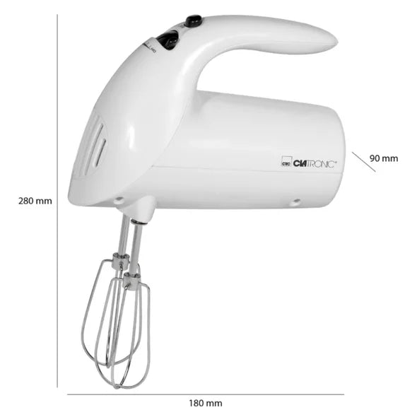 Batteur 250 W Clatronic HM 3014 Blanc