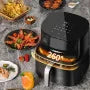 Friteuse à Air Multifonction SilverCrest AF9216 - 5.5L, 1600W, Écran Tactile LED