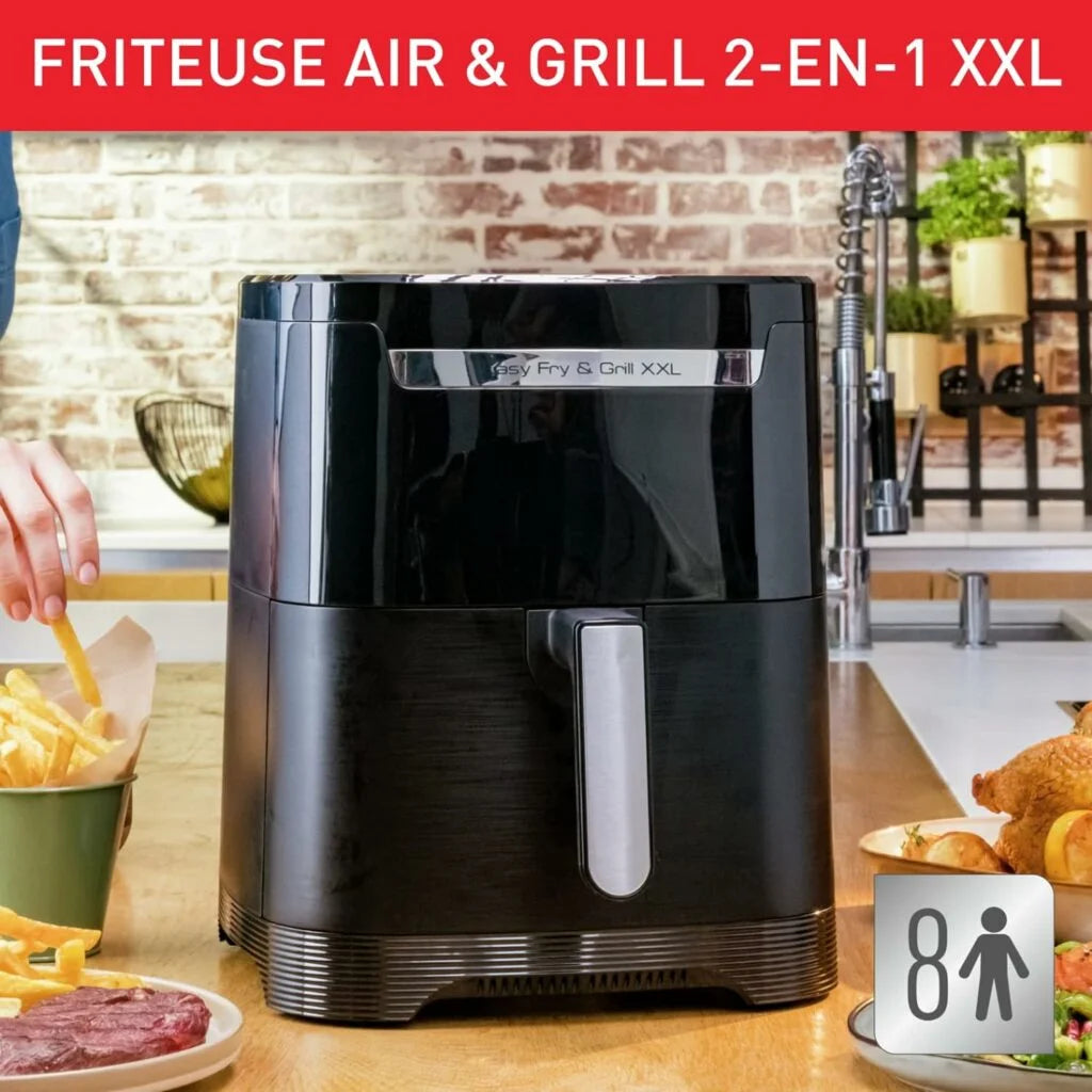 Friteuse Sans Huile À Air Numérique 8 Programmes 6.5l 1800w Moulinex EZ801810