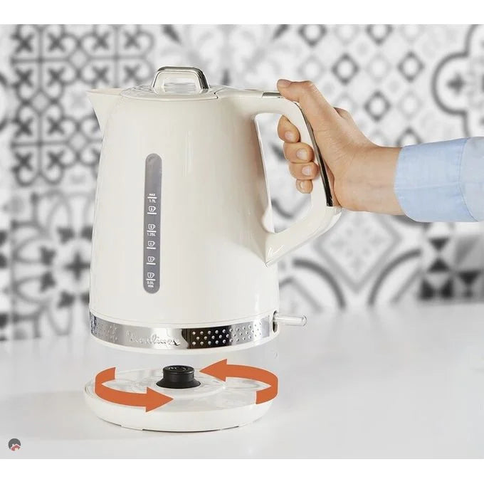 Bouilloire soleil blanc 1.7L 2400W Moulinex By320A10