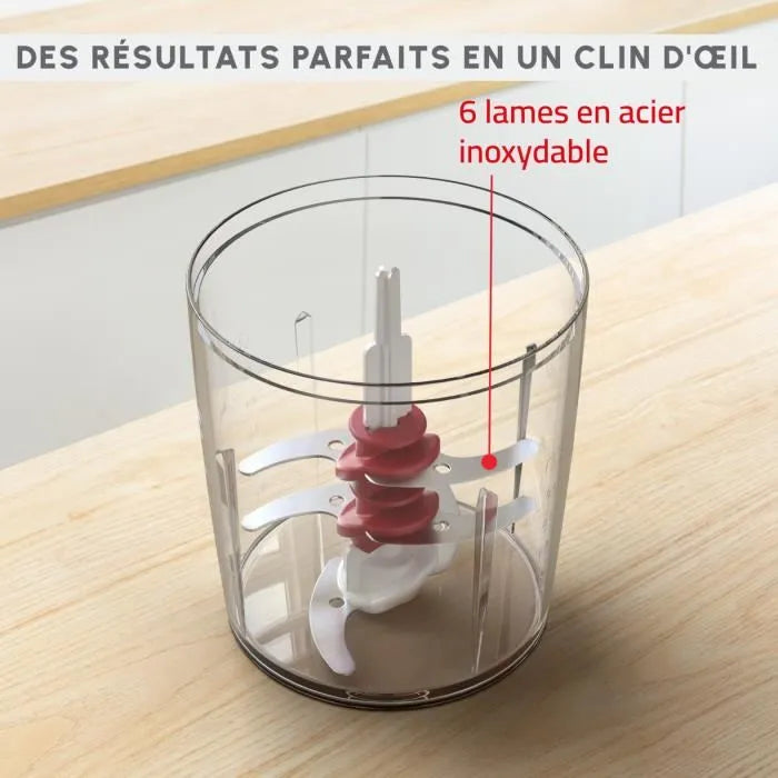 Hachoir Électrique 3En1 500mL 500W Multi Moulinette Moulinex AT714G32