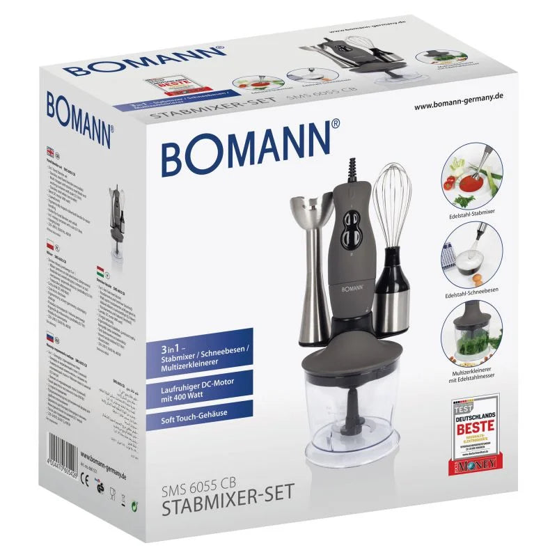 Mixeur Plongeant Multifonction 3En1 700mL 400W Bomann SMS 6055 CB