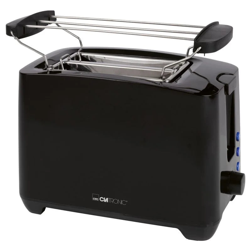 Grille-Pain Électrique 750W 2 Tranches Avec Fonction Décongélation Clatronic TA3801