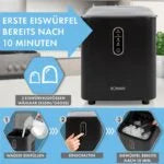 Machine à glaçons 1,1L 12KG Noir Bomann EWB 6068 CB Noir