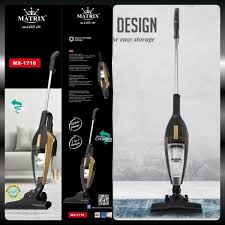 ASPIRATEUR BALAI 2 en 1 – 600W Noir et Doré Matrix MX-1718