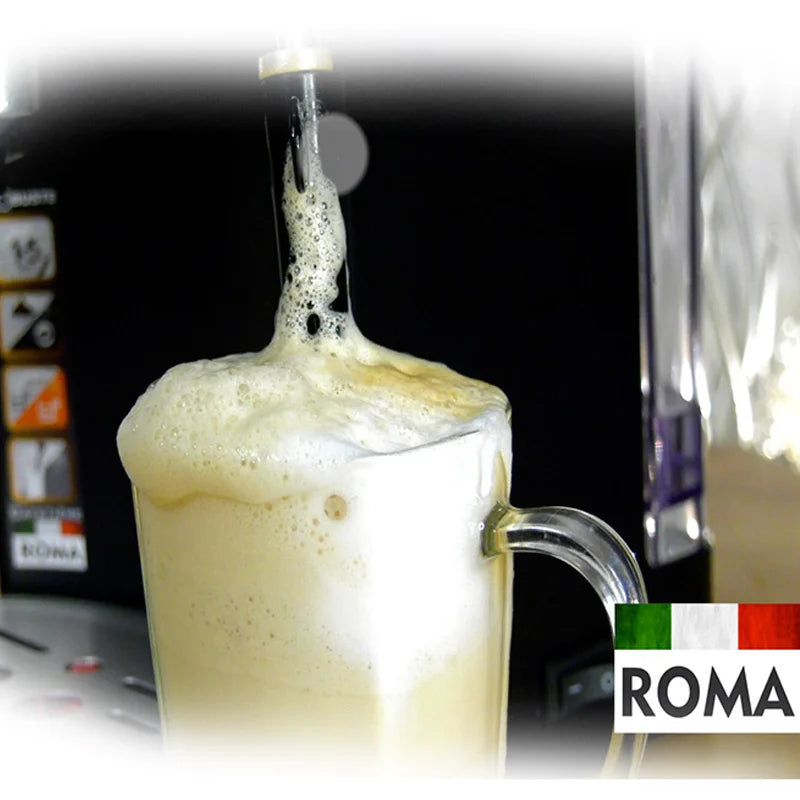 Machine à café a Bras inox 15 bar 1100W 1.2L Café Poudre Robuste Roma