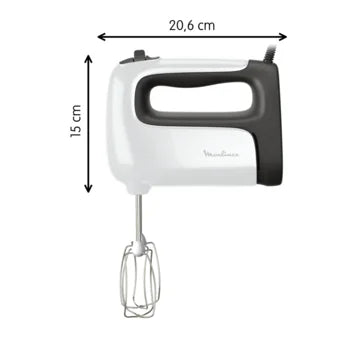 Batteur/Mixeur à bras , doseur 500W 5 Vitesses Moulinex HM462110