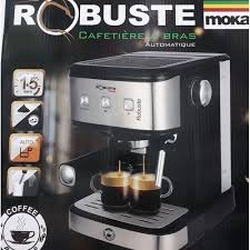 Machine à café inox 15 Bar 1.5 L 1100W MOKA Robuste