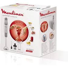 Mixeur Plongeur 3en1-1000 W- Gris-Inox Moulinex Original Quickchef DD655D10