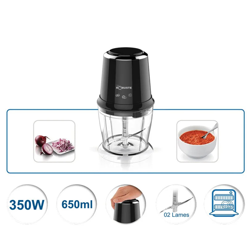 Hachoir 650ML 350W Robuste HN19
