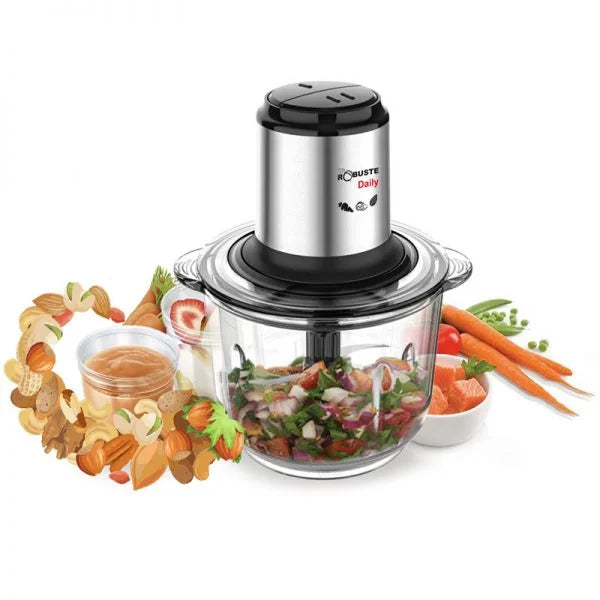 Hachoir en verre 2L 4 Lames 400W Robuste DAILY